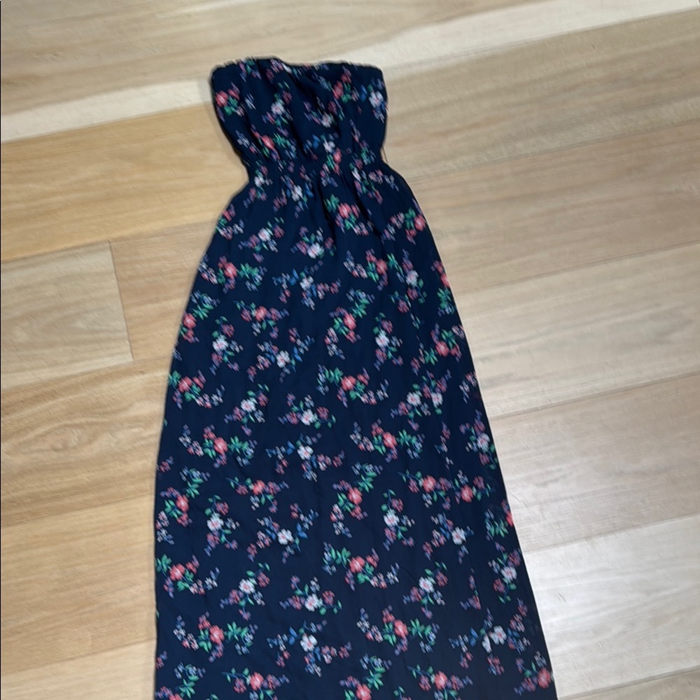 Floral Strapless Dress